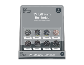 Wholesale 3V Lithium Batteries 8pk CDU