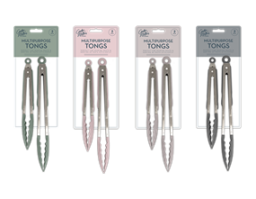 Wholesale Natural Multipurpose Tongs 2pk