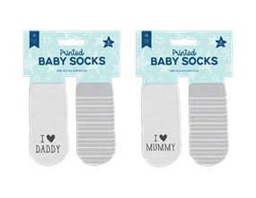 Wholesale Baby Printed Socks 2pk