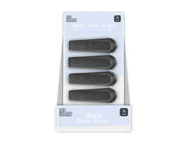 Wholesale Black Door Stops 4pk CDU