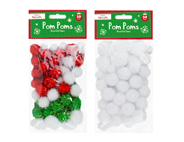 Wholesale Christmas Craft Pom Poms