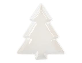 Wholesale Christmas Tree Ceramic Platter Plate