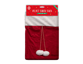 Wholesale Christmas Velvet Traditional Sack 100cm x 75cm