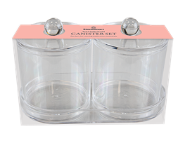 Wholesale Clear Canister Set With Tray