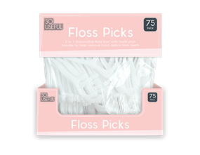 Wholesale Dental Floss Toothpicks 75pk CDU