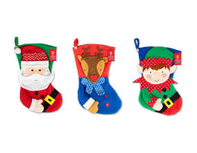 Wholesale Fleece Stocking with 3D Character