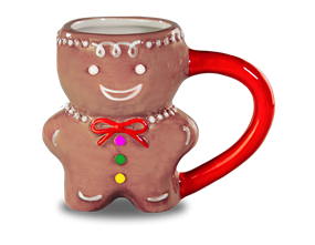 Wholesale Gingerbread Man Ceramic Mug
