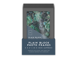 Wholesale Grey Block Photo Frame 4 X 6" 1pk PDQ