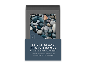 Wholesale Grey Block Photo Frame A4 1pk PDQ