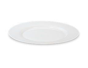 Wholesale Porcelain White Dinner Plate 10.5"