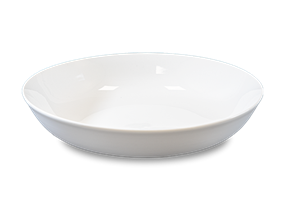 Wholesale Porcelain White Pasta Bowl 9"