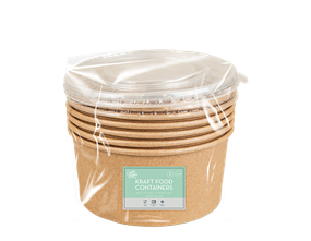 Wholesale Kraft Food Containers 1.2L 6pk