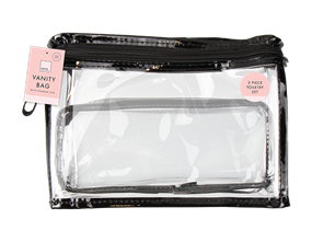 Wholesale PVC Vanity Bag 2 Pack