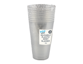 Wholesale Plastic Spirit Glasses 8pk