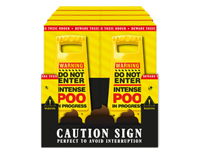 Wholesale Poo In Progress Warning Sign PDQ