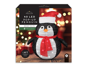 Wholesale Pop-Up 40 LED Penguin 55cm x 60cm