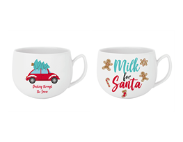 Wholesale Xmas Printed Mug | Bulk Buy Christmas Homeware