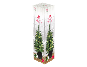 Wholesale Pre-Lit Christmas Potted Tree 3ft