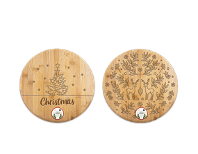 Wholesale Round Bamboo Serving Board 30cm