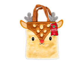 Wholesale Rudolph Fluffy Tote Bag 20x24cm