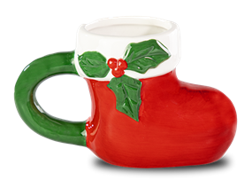 Wholesale Santa's Boot Ceramic Mug