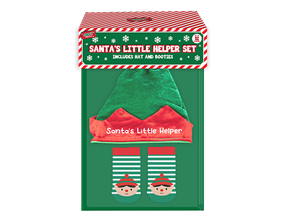 Wholesale Santa's Little Helper Hat & Sock Set