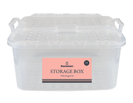 Wholesale Storage Box with Hinged Lid 13L