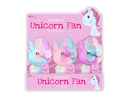 Wholesale Unicorn Handheld Fan PDQ