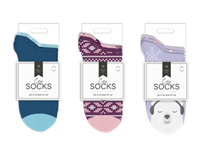 Wholesale Ladies Printed Crew Socks 5pk