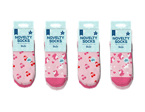 Wholesale Girls Novelty Cosy Socks 2pk