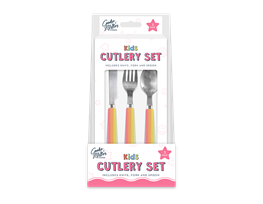 Wholesale Unicorn 3 Piece Cutlery Set PDQ