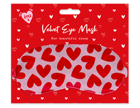 Wholesale Valentine's Velvet Eye Mask