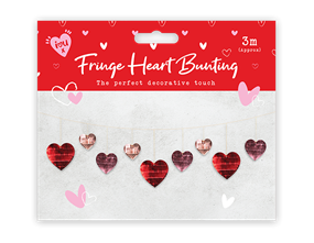 Wholesale Valentine's Foil Heart Bunting PDQ