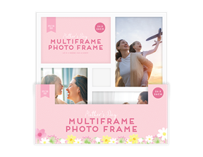 Wholesale White Multi-Aperture Frame 26cm x 26cm PDQ