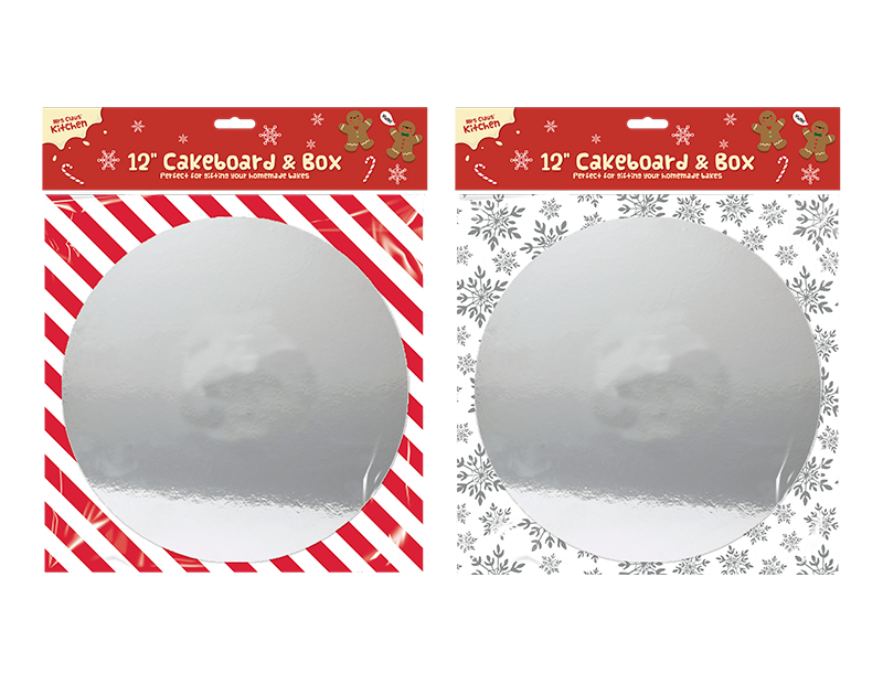 Wholesale Christmas 12&quot; Cakeboard &amp; Box | Gem Imports Ltd