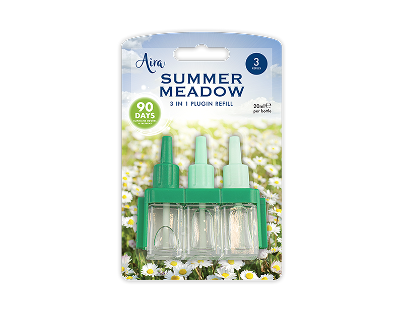 Air Freshener Summer Meadow Scent Refill 3pk