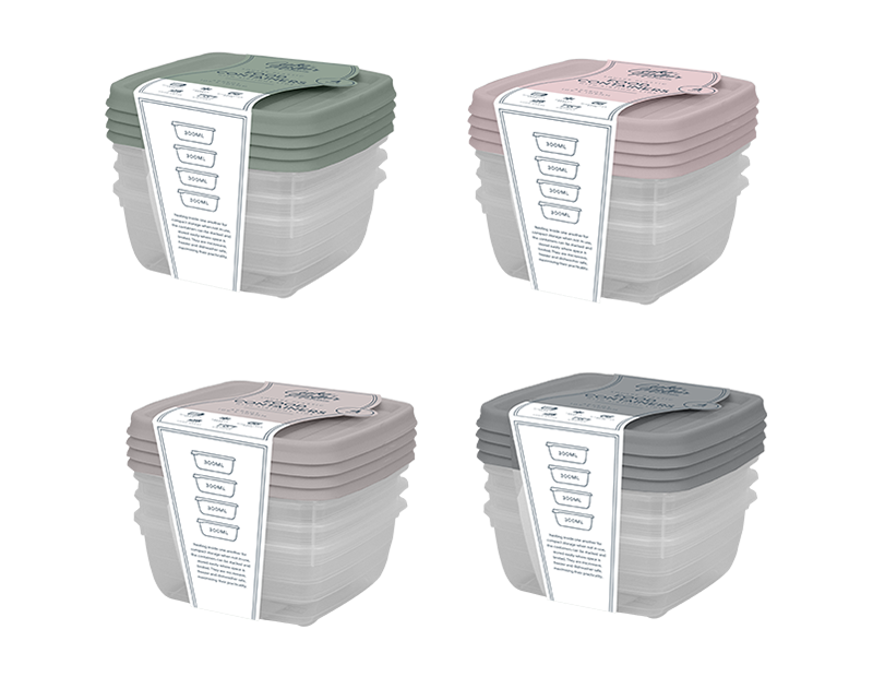 Wholesale Natural Plastic Container 4pk