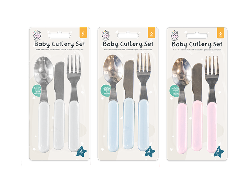 Wholesale Baby C0utlery Set 3pk