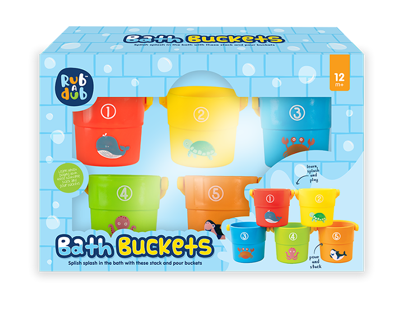 Bath Buckets 5Pk