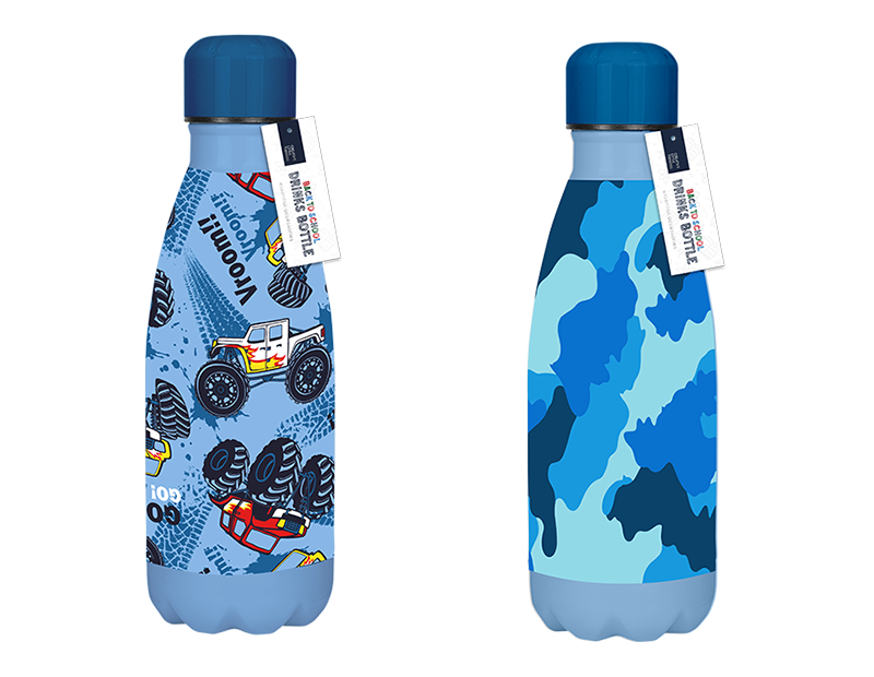 Wholesale Boys Printed Metal Water Bottle 350ml