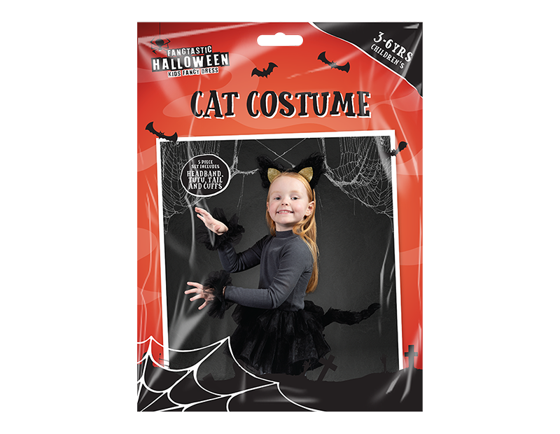Children's Cat Costume 3-6yrs