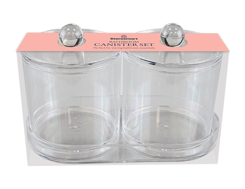 Clear Canister Set 3pk