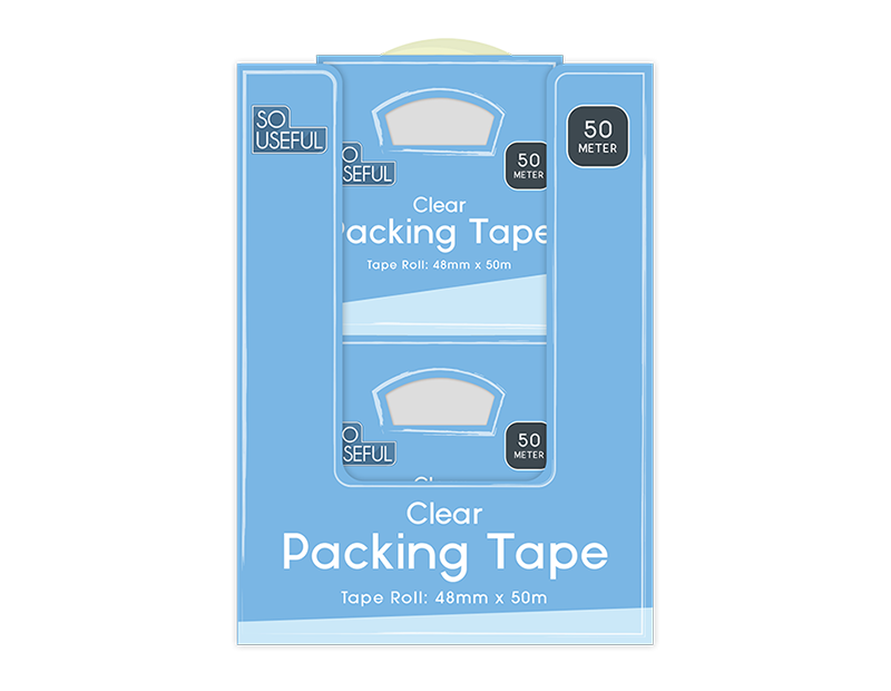 Wholesale Clear Packing Tape 50M CDU