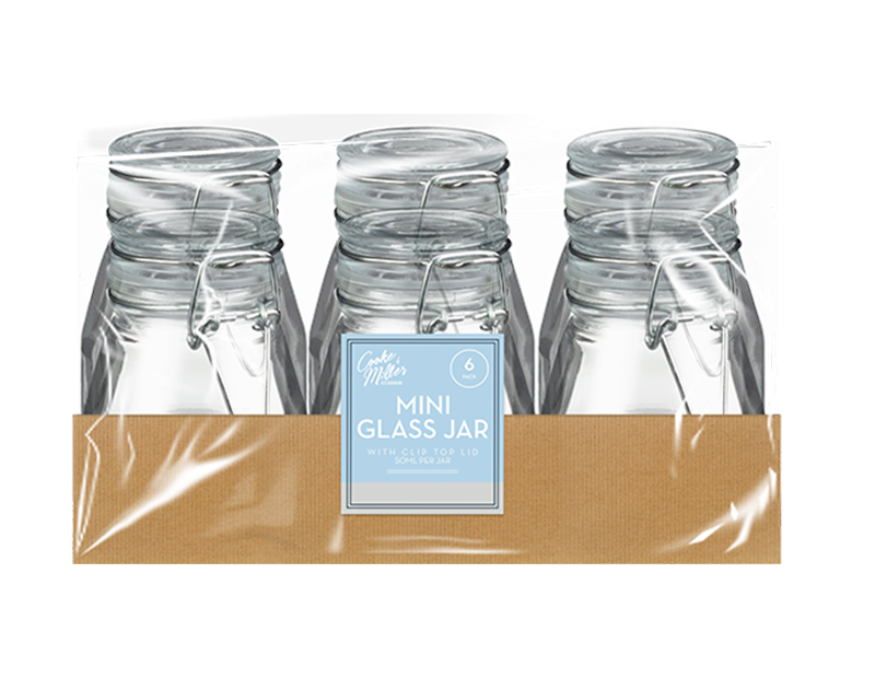 Clip Top Jars 6pk