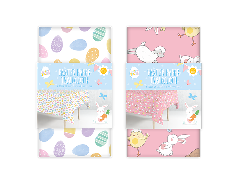 Wholesale Easter Paper Table Cloth 120cm x 180cm