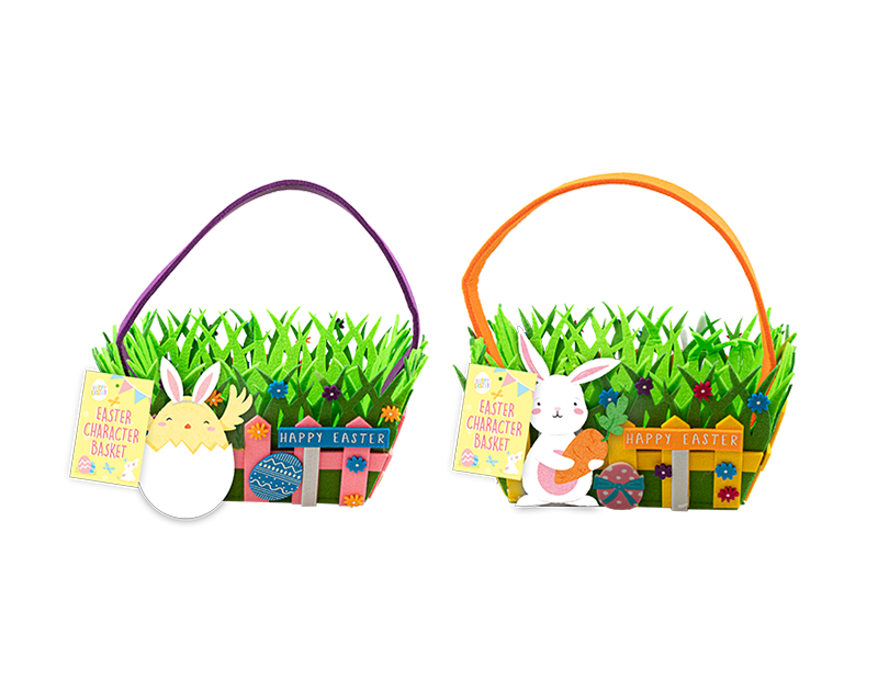 Wholesale Easter Felt Character Basket