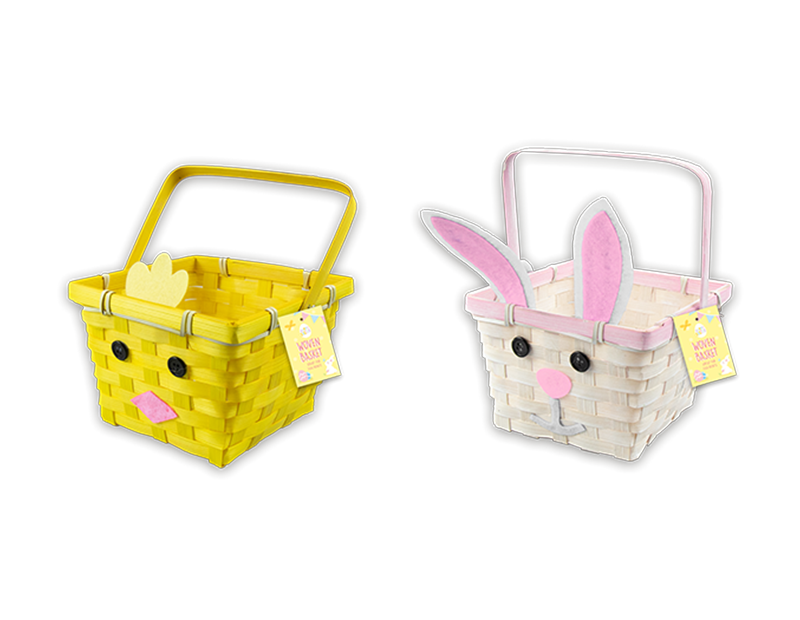 Wholesale Easter Character Woven Basket