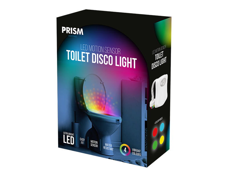 Toilet Disco Light with Motion Sensor