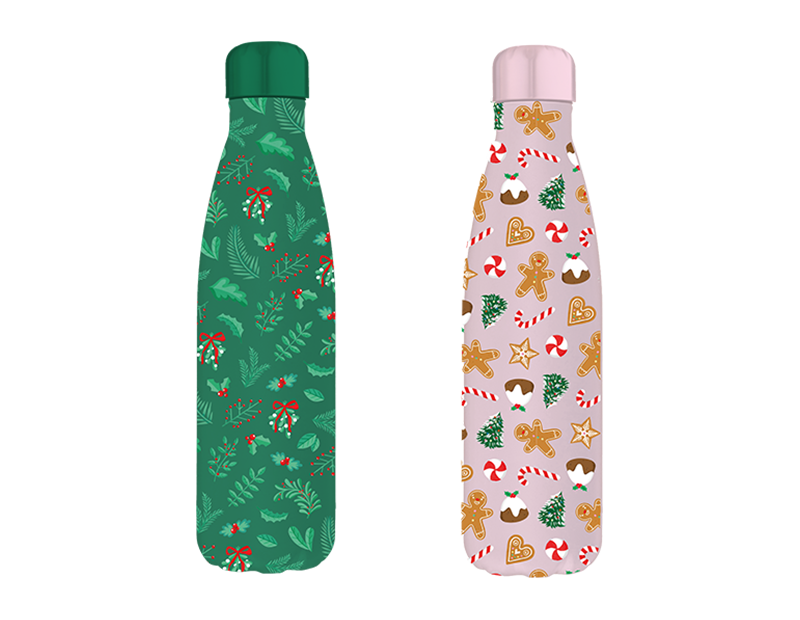 Wholesale Festive Double Wall Bottle 500ml