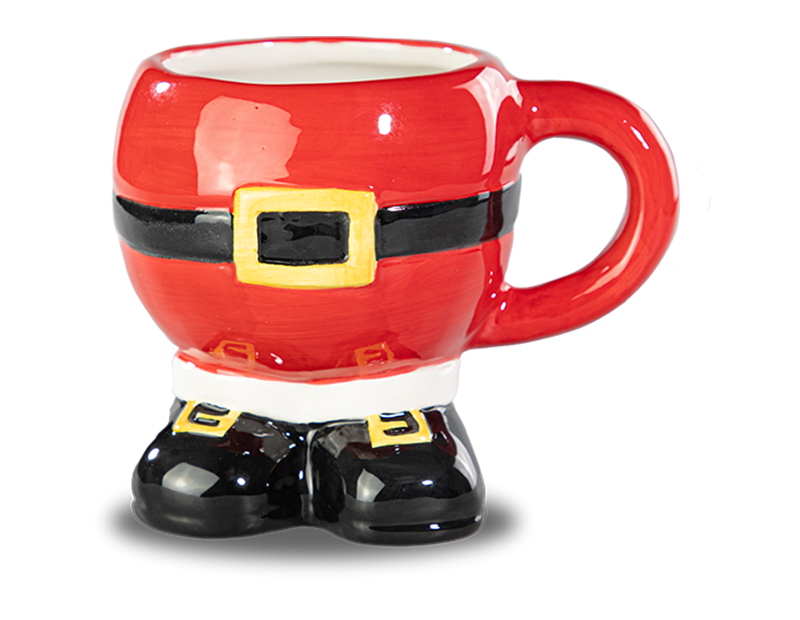 Festive Santa Belly Mug